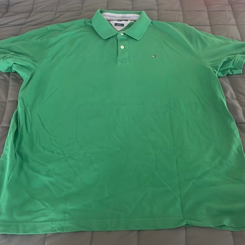 Tommy Hilfiger Men's Green Polo Shirt